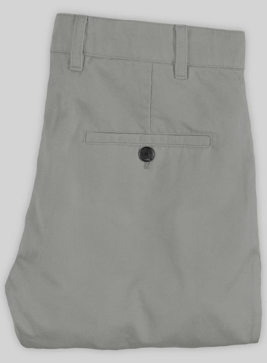Washed Dark Gray Stretch Chino Pants - Image 2