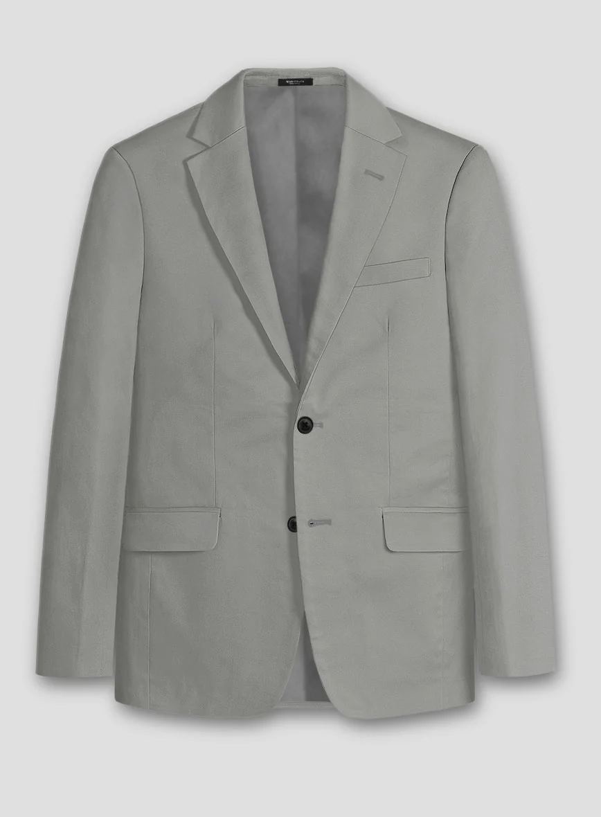 Dark Gray Stretch Chino Suit - Image 2