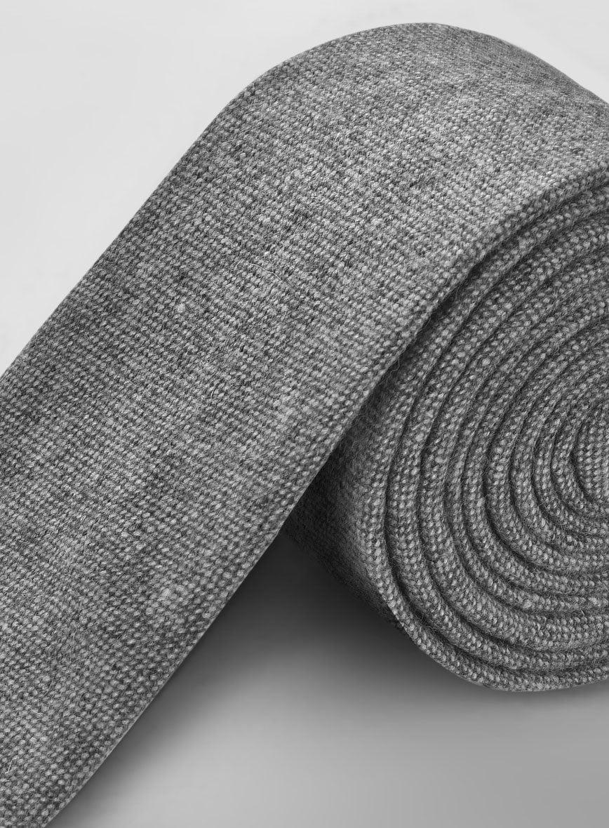 Tweed Tie - Light Weight Dark Gray - Image 3