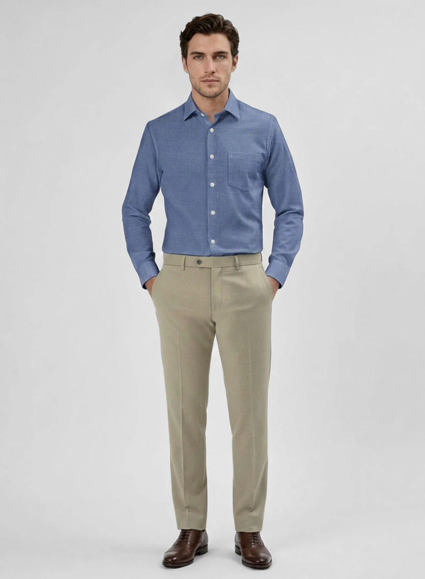 Dark Horizon Twill Cotton Shirt - Image 4