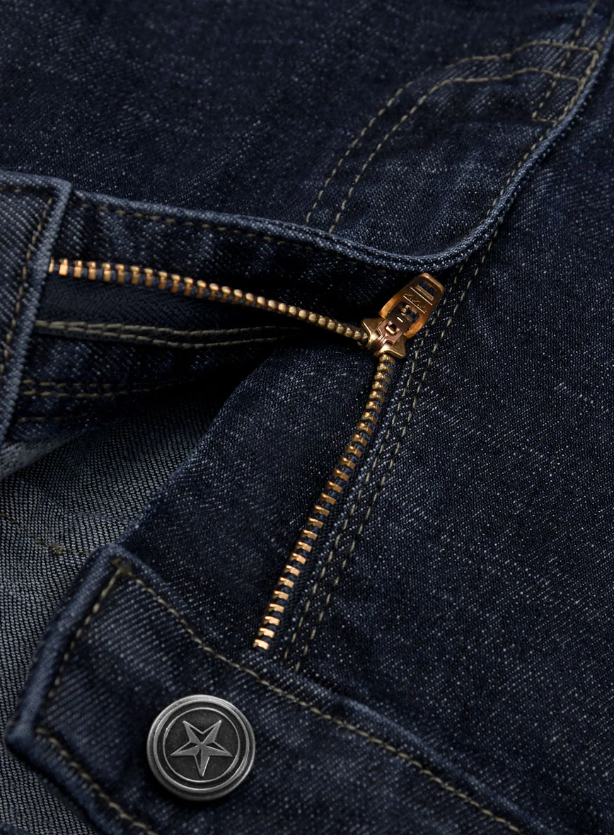 Dark Indigo Stretch Denim Jeans - Image 5