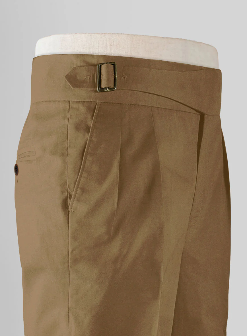 Dark Khaki Chino Gurkha Trousers - Image 3