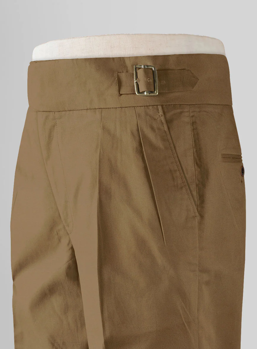 Dark Khaki Chino Gurkha Trousers - Image 4