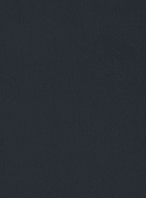 Dark Navy Stretch Twill Shirt - Image 3
