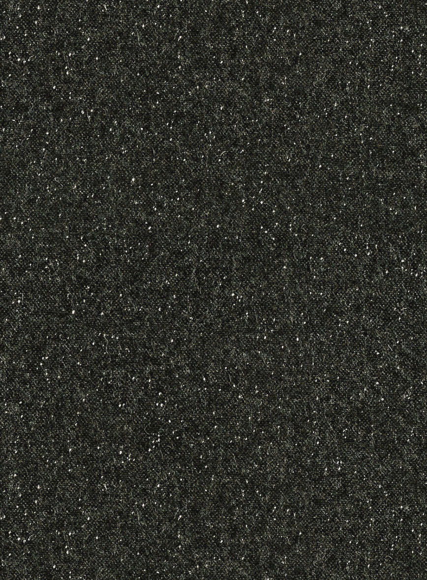 Dark Olive Flecks Donegal Tweed Double Breasted Suit - Image 4