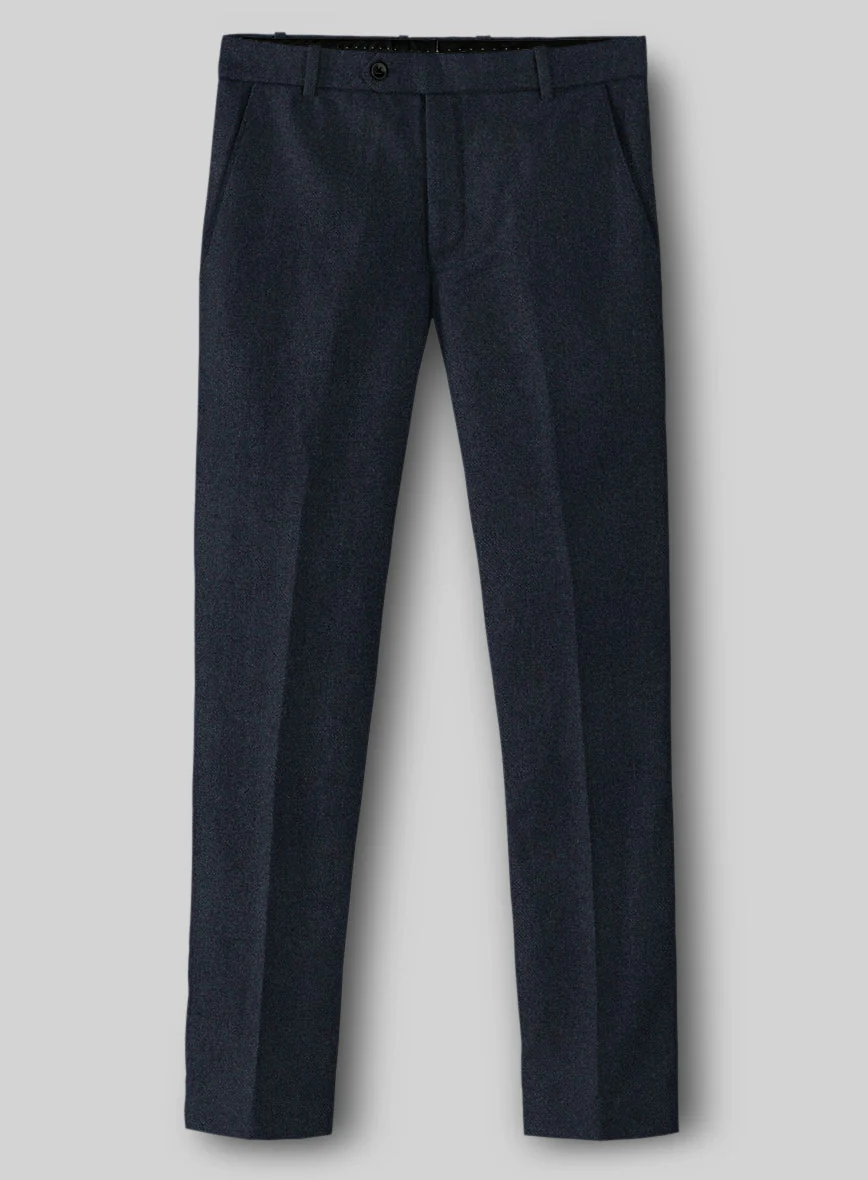 Dark Violet Heavy Tweed Pants - Image 2