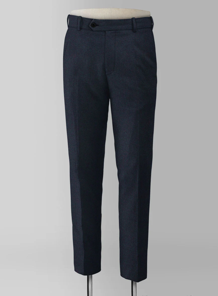 Dark Violet Heavy Tweed Pants - Image 3