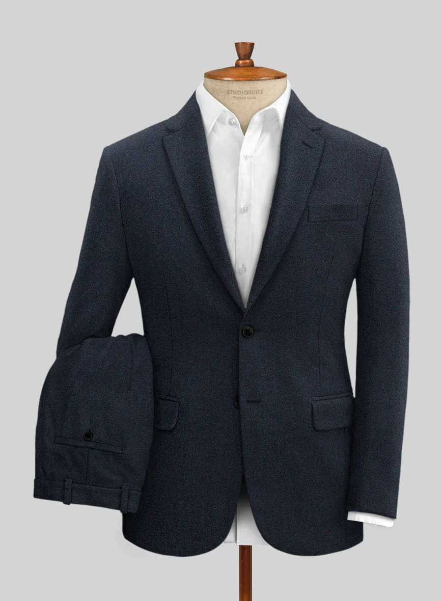 Dark Violet Heavy Tweed Suit - Image 2