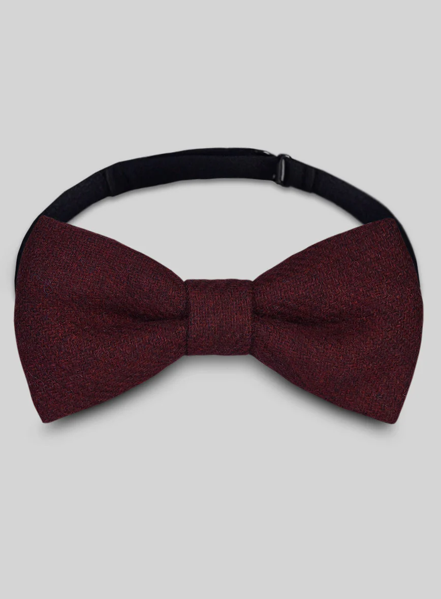 Tweed Bow - Dark Wine Heavy - Image 2