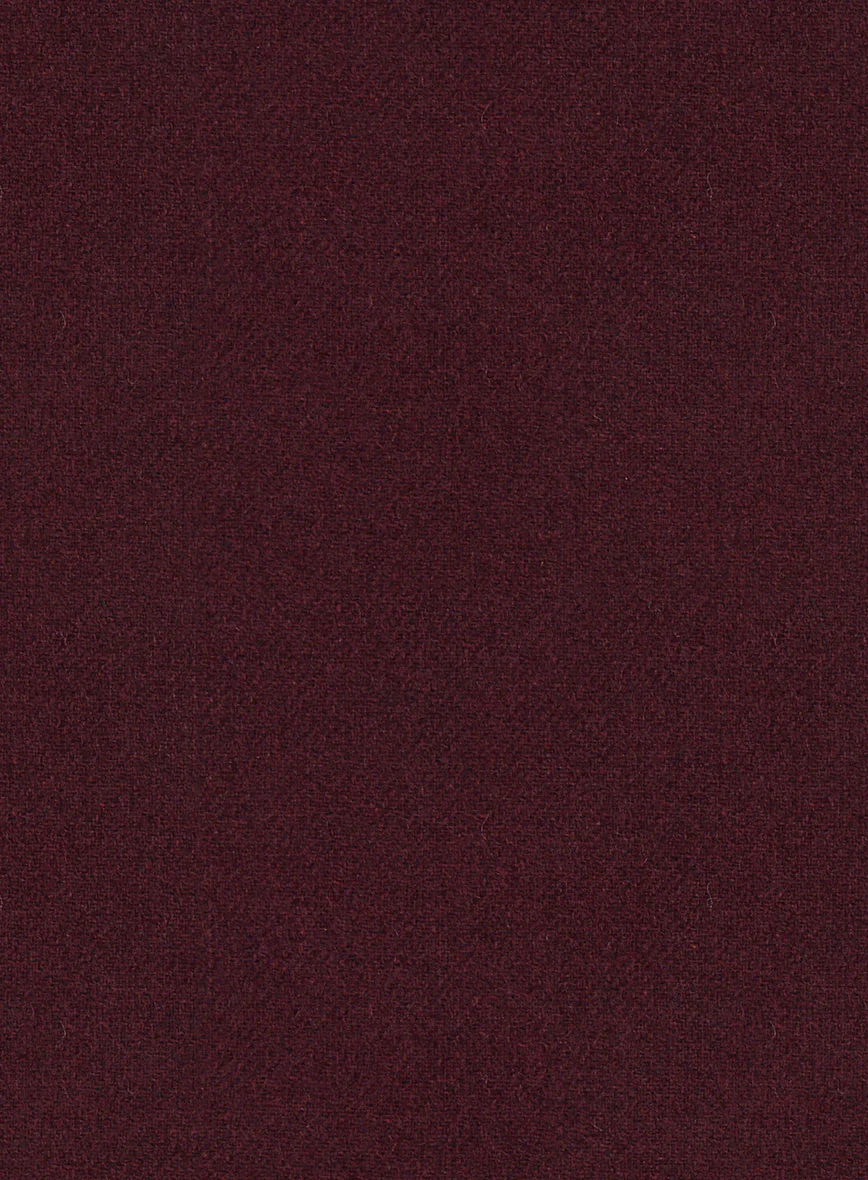 Dark Wine Heavy Tweed Suit - Image 12