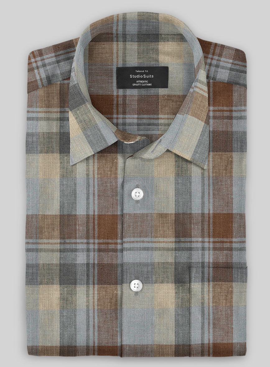 Dasi Checks Linen Shirt - Image 2