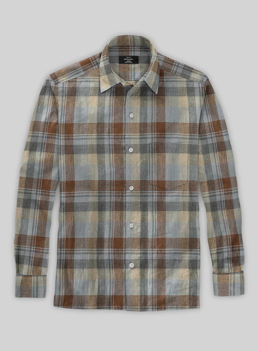Dasi Checks Linen Shirt - Image 2
