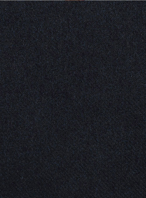 Deep Blue Heavy Highland Tweed Trousers - Image 2