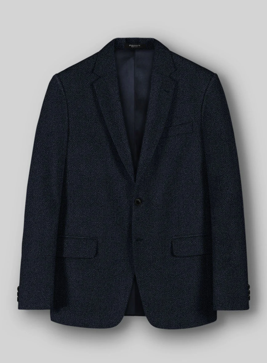 Deep Blue Heavy Tweed Suit - Image 3
