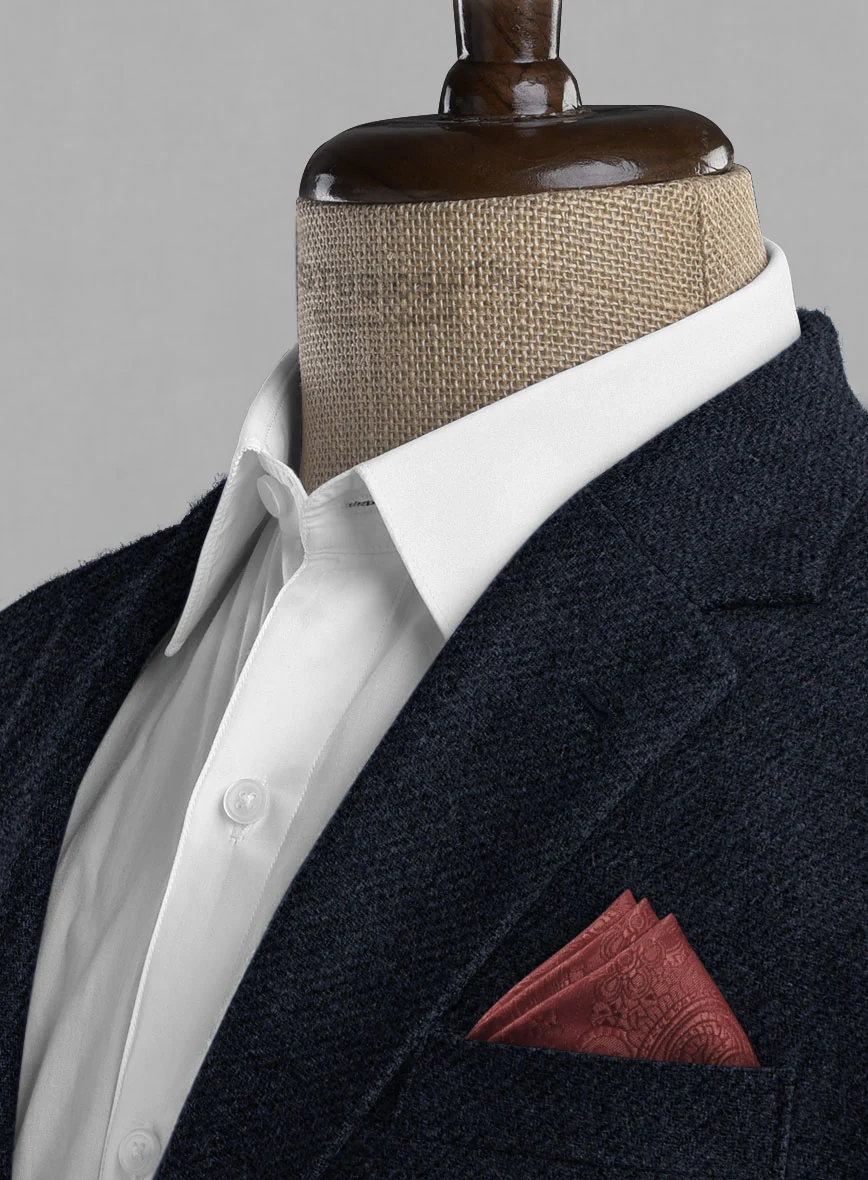 Deep Blue Heavy Tweed Suit - Image 6