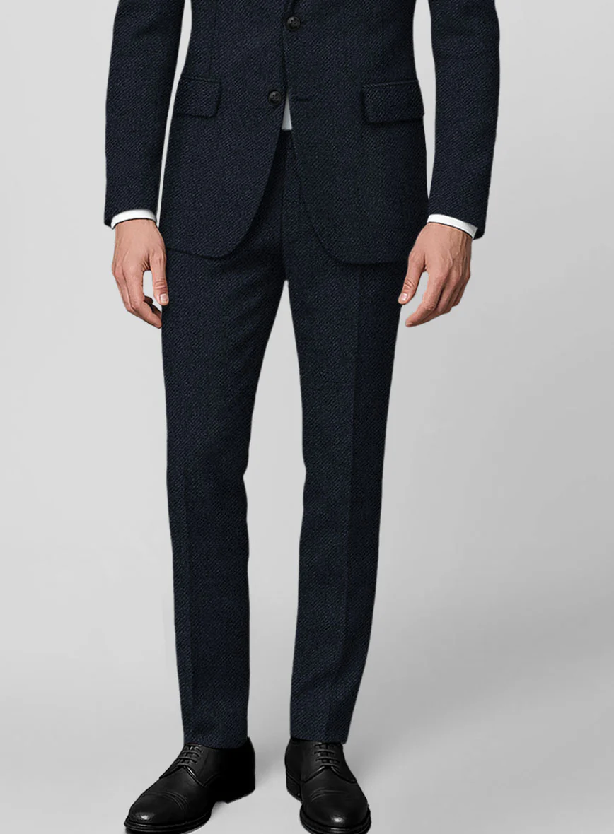 Deep Blue Heavy Tweed Suit - Image 8