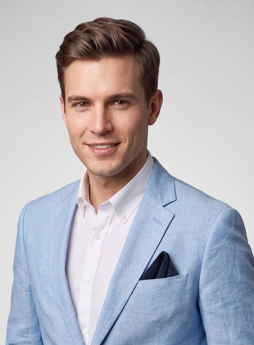 Denim Pocket Square - Light Weight - Image 4
