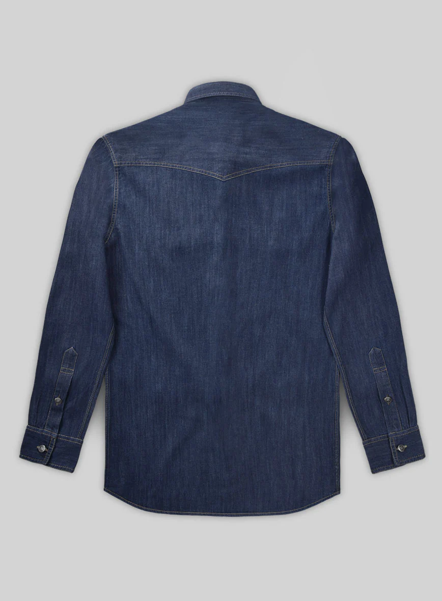 Denim Shirt - Hard Washed - Image 3