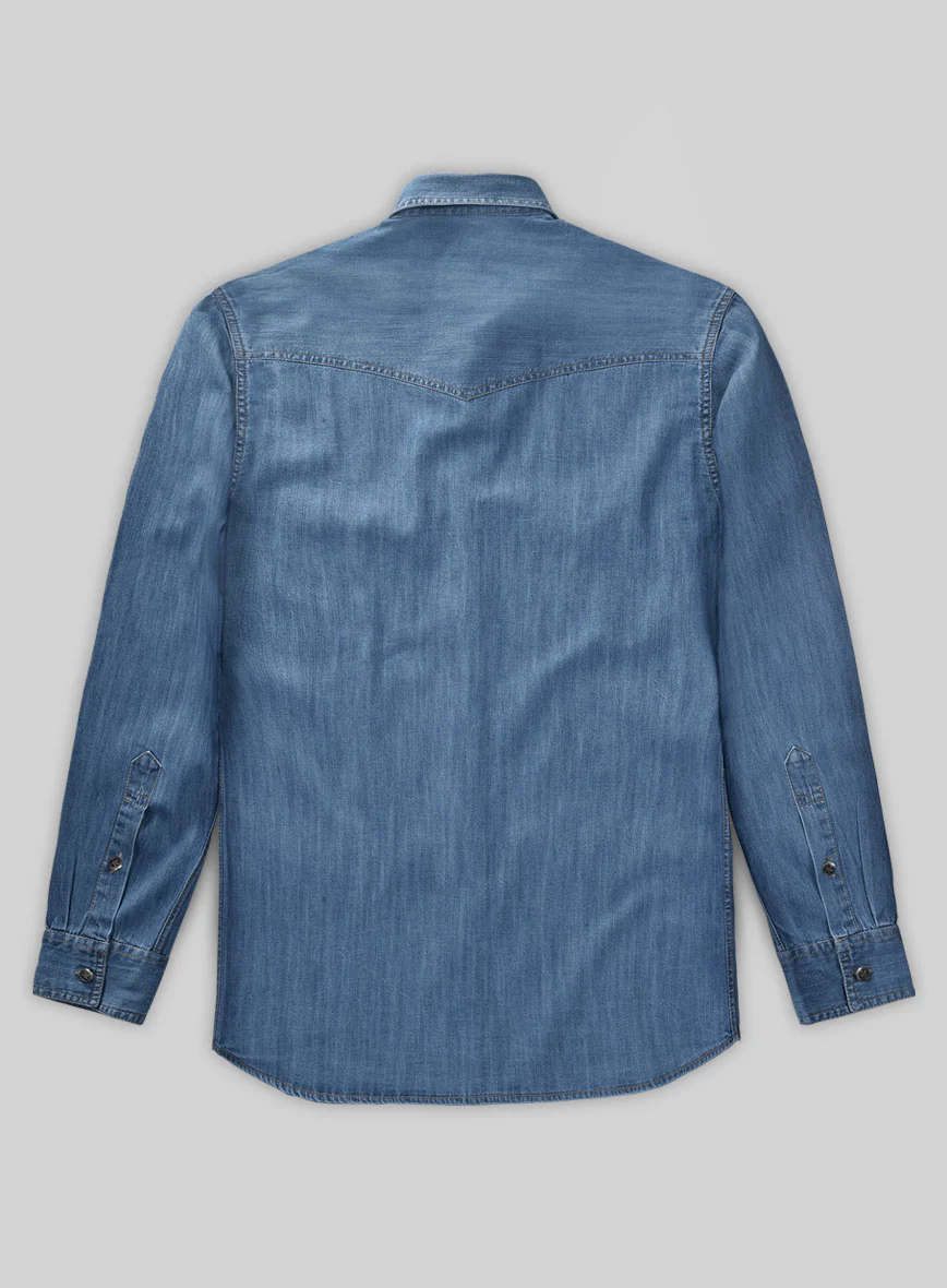 Denim Shirt - Light Washed - Image 3