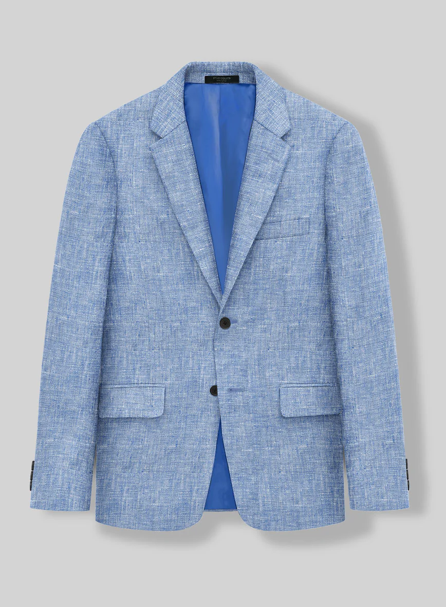 Desert Blue Linen Jacket - Image 2