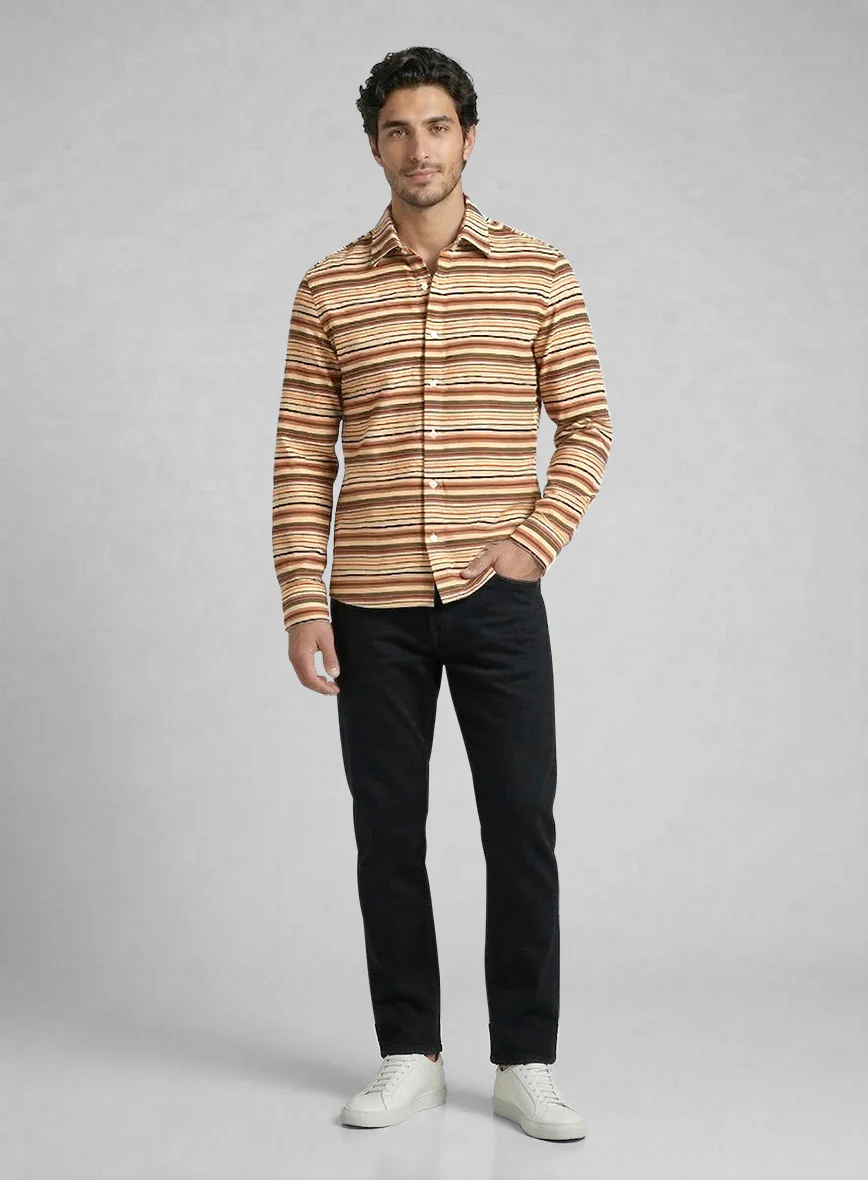 Desert Caravan Stripe Cotton Shirt - Image 3