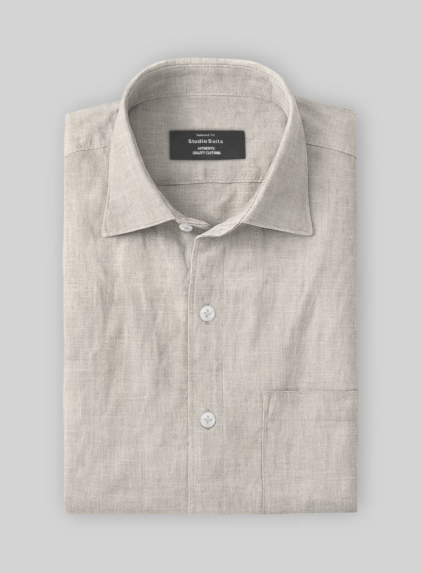 Desert Dune Pure Linen Shirt - Image 2