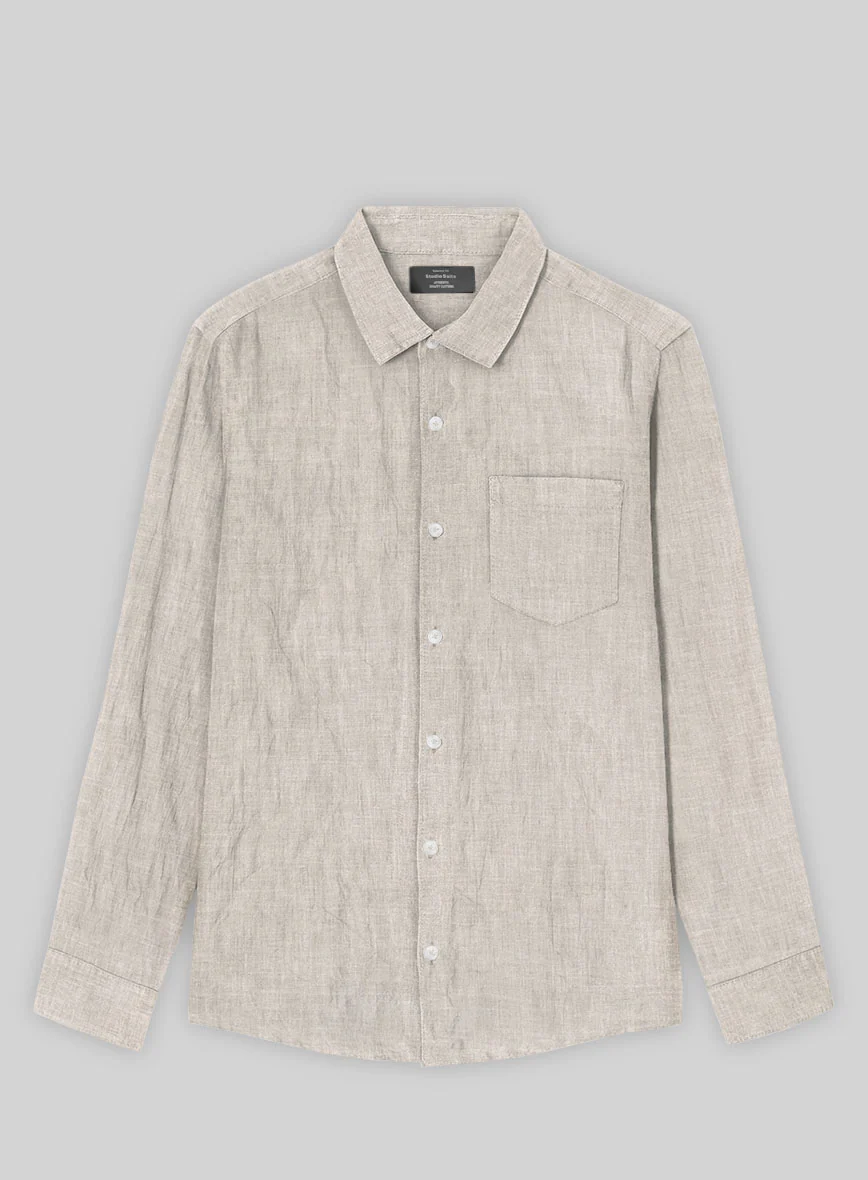 Desert Dune Pure Linen Shirt - Image 3