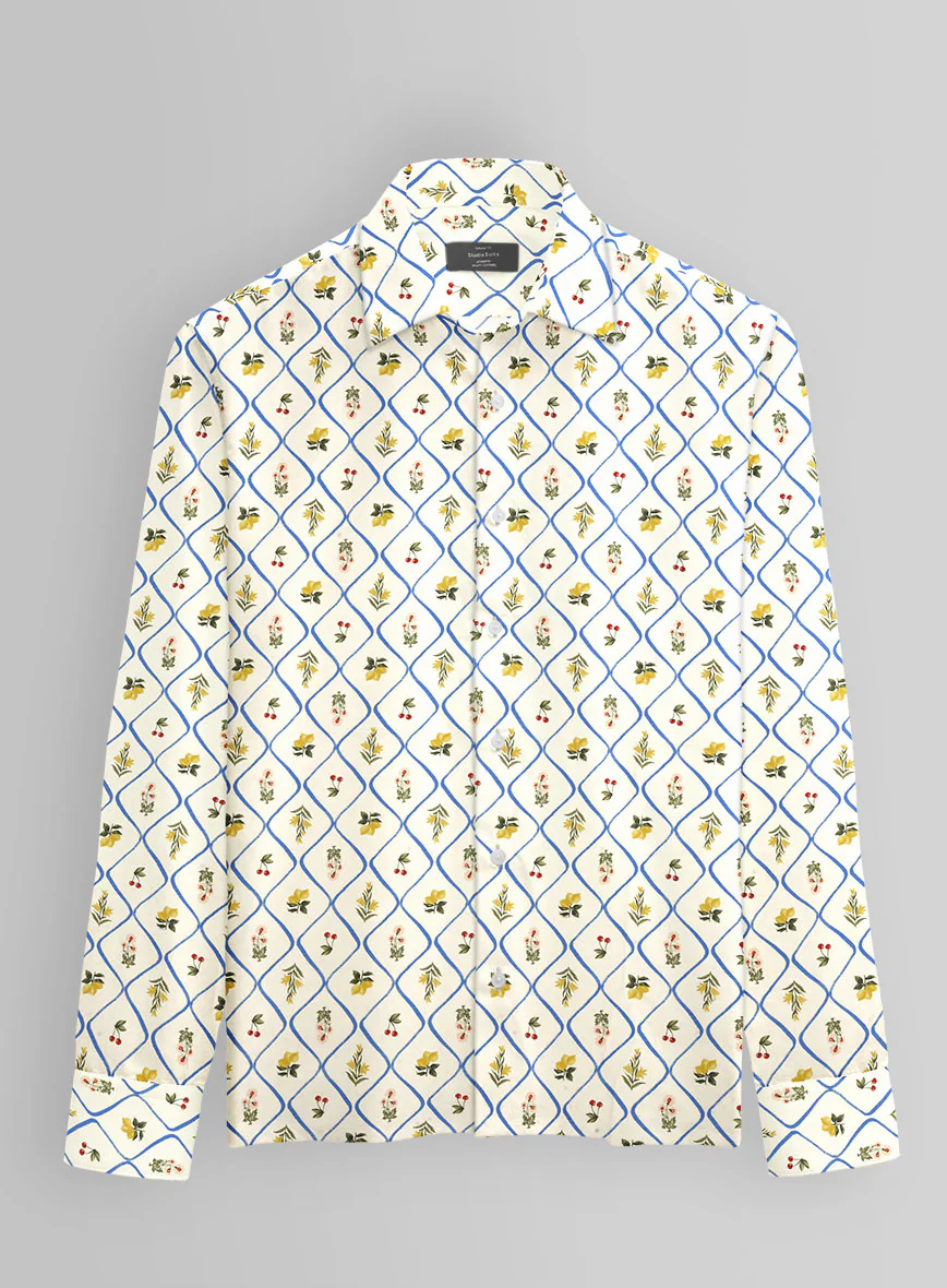 Diamond Orchard Cotton Lycra Shirt - Image 3