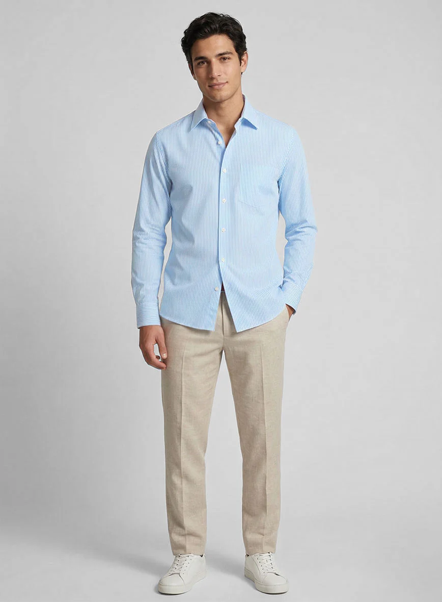 Dockside Stripe Cotton Shirt - Image 4