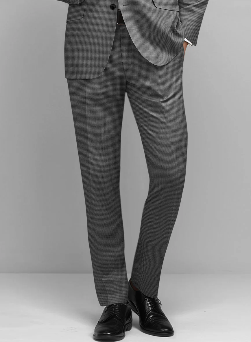 Dogtooth Wool Gray Suit - Image 6