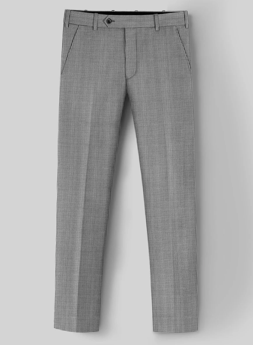 Dogtooth Wool Light Gray Suit - Image 5