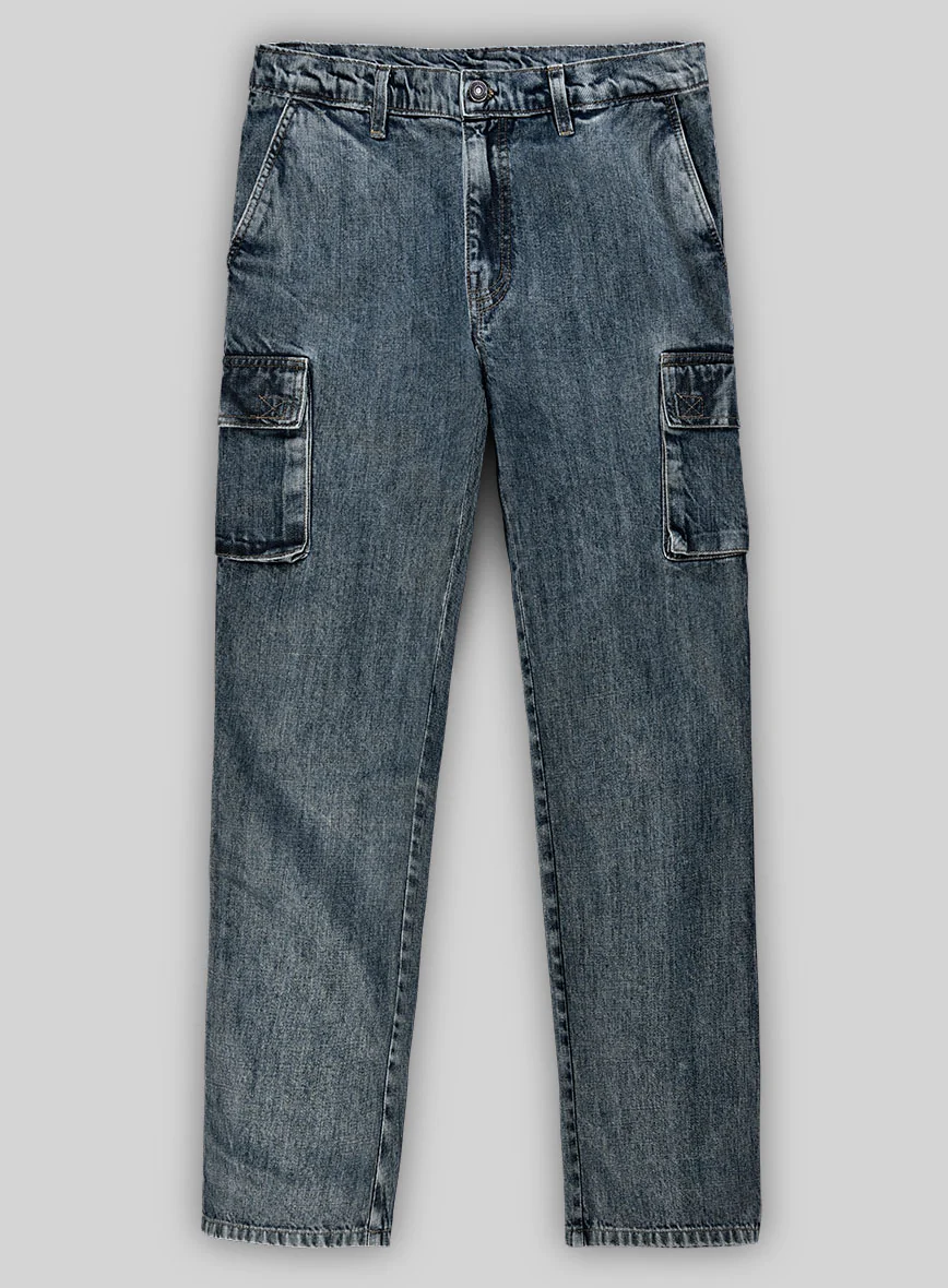 Drift Cargo Cloud Denim Jeans - Image 2