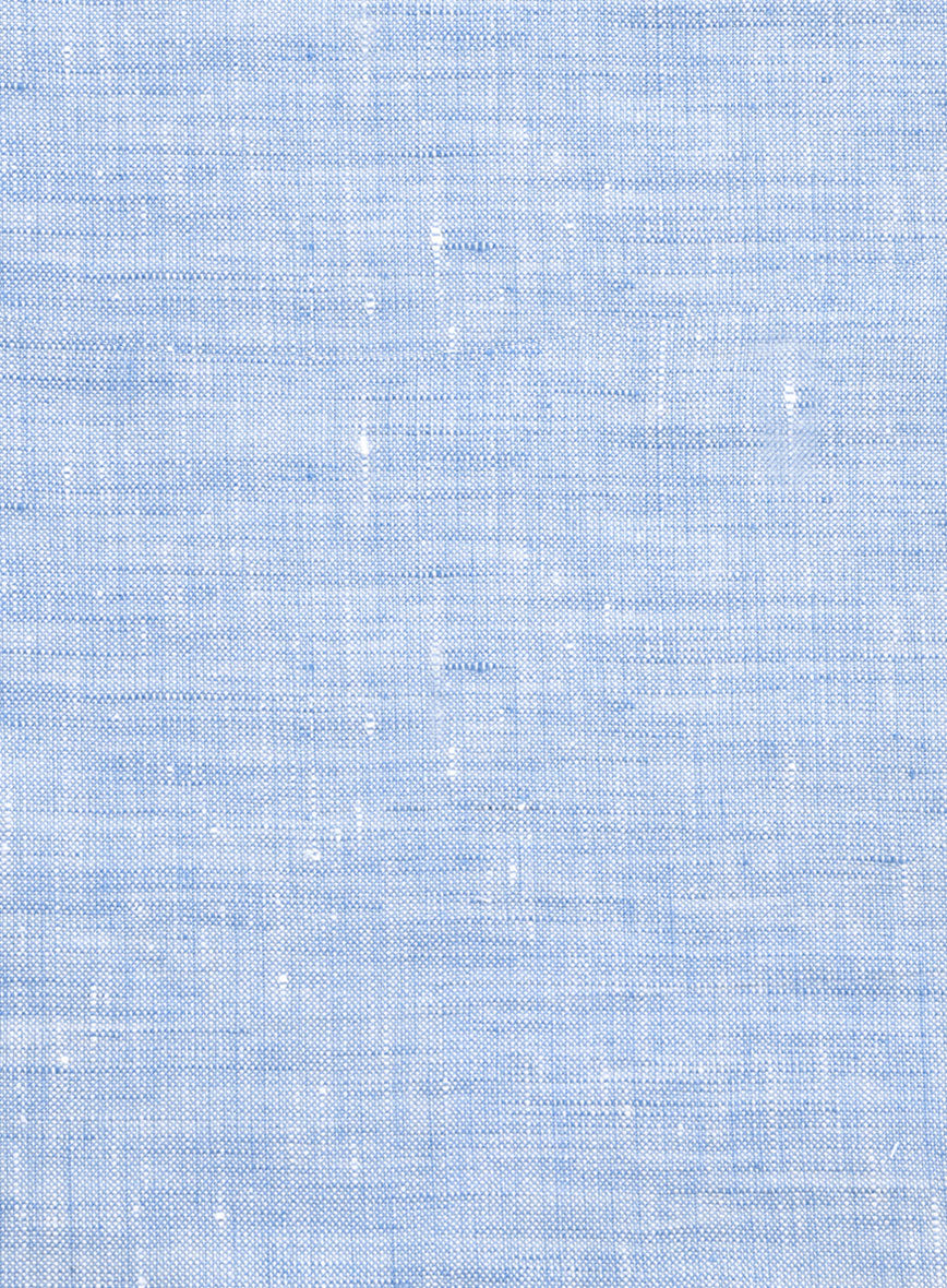 Dublin Blue Linen Shirt - Image 4