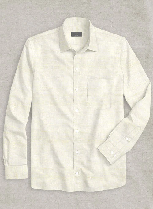Dublin Cream Linen Shirt - Image 2