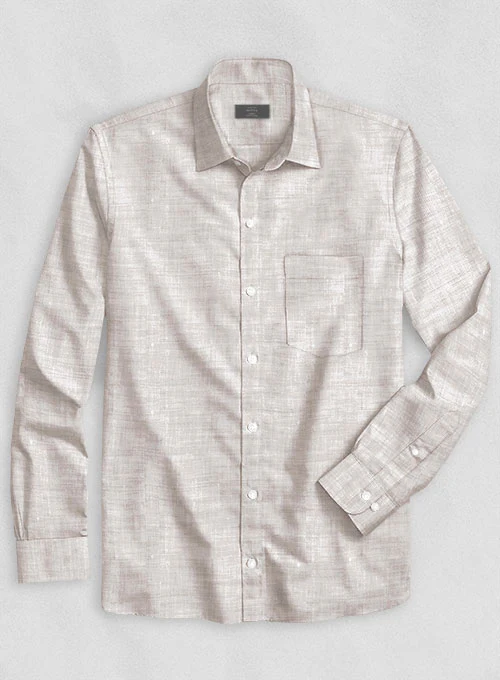 Dublin Fawn Linen Shirt - Image 3