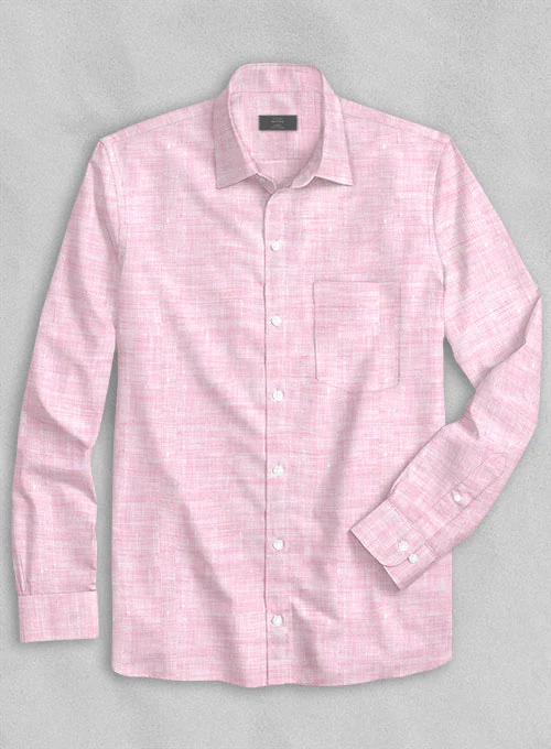 Dublin Pink Linen Shirt - Image 2