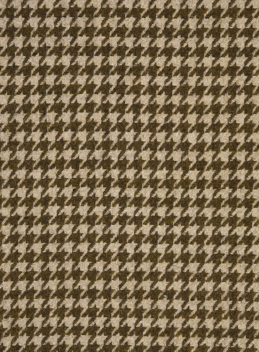 Earth Brown Houndstooth Tweed Jacket - Image 3