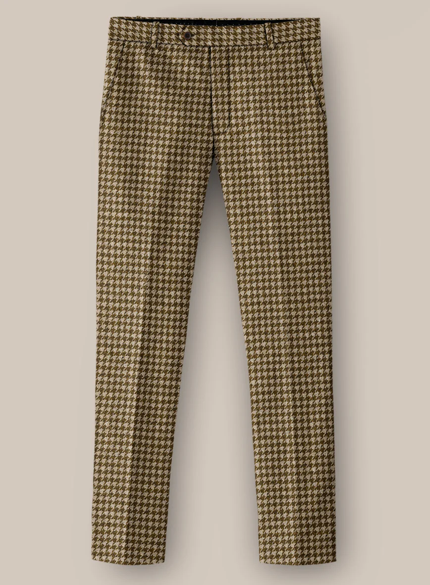 Earth Brown Houndstooth Tweed Suit - Image 4