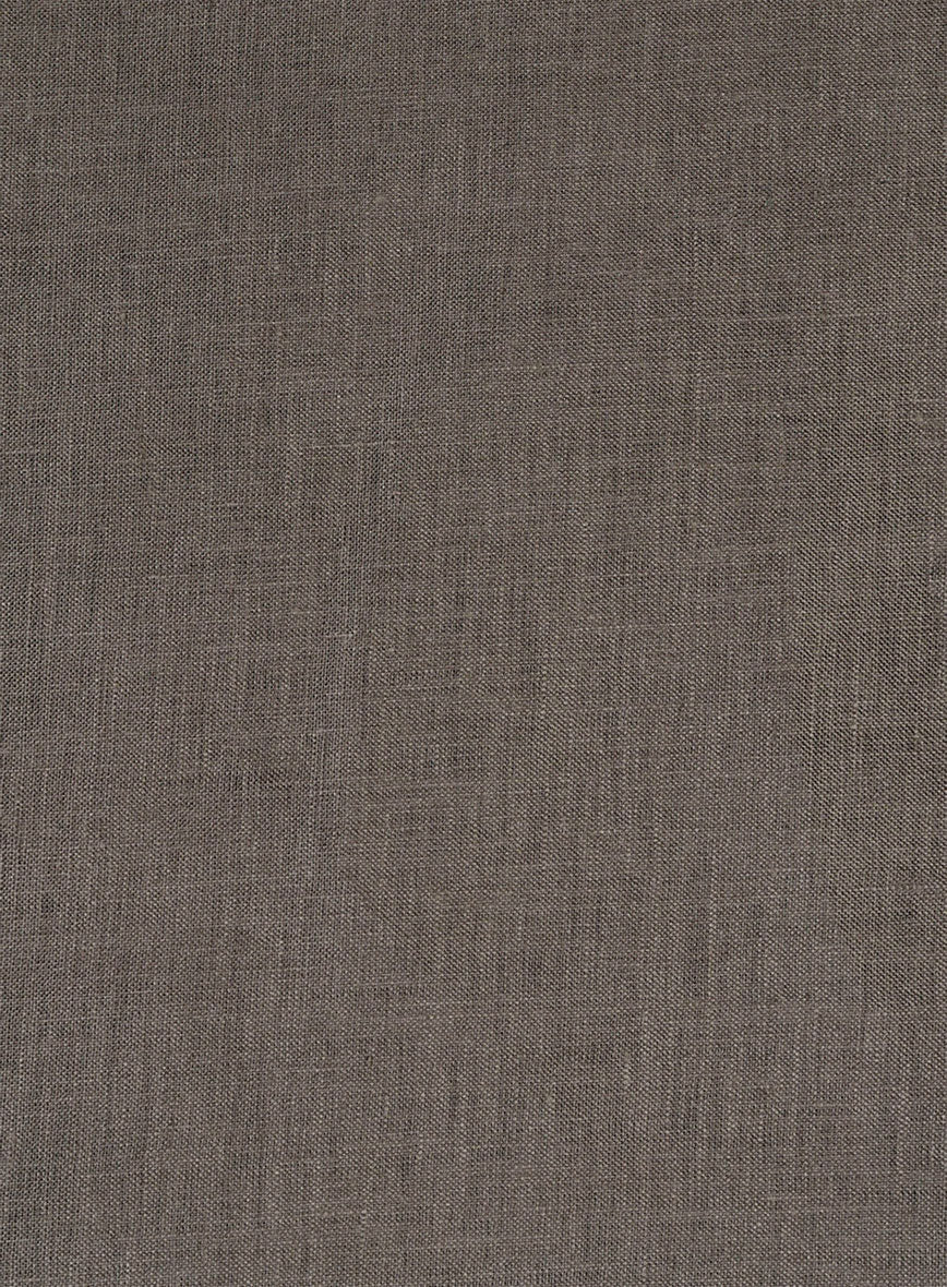 Earthen Taupe Pure Linen Shirt - Image 5