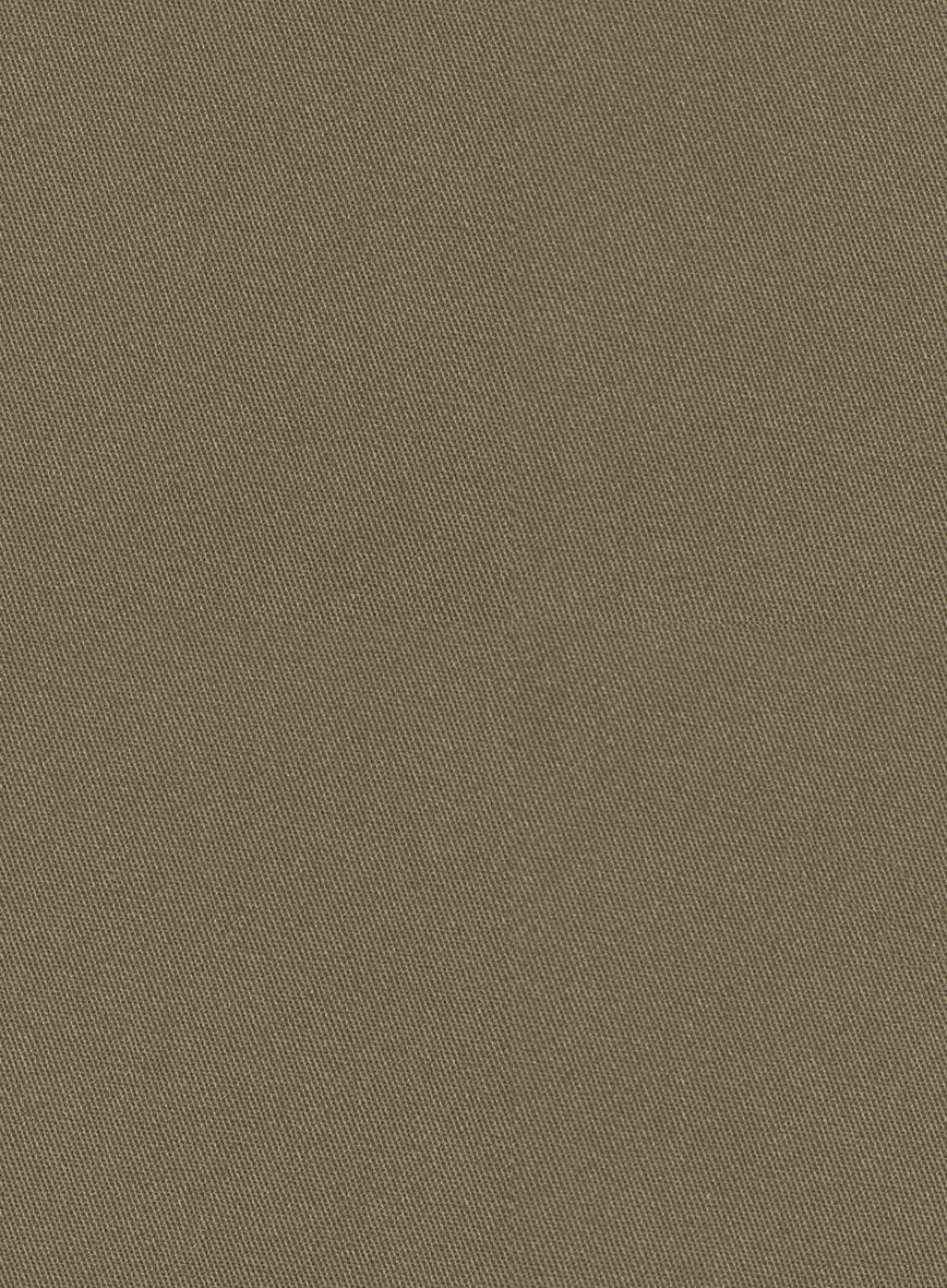 Earthy Brown Cotton Power Stretch Chino Shorts - Image 5