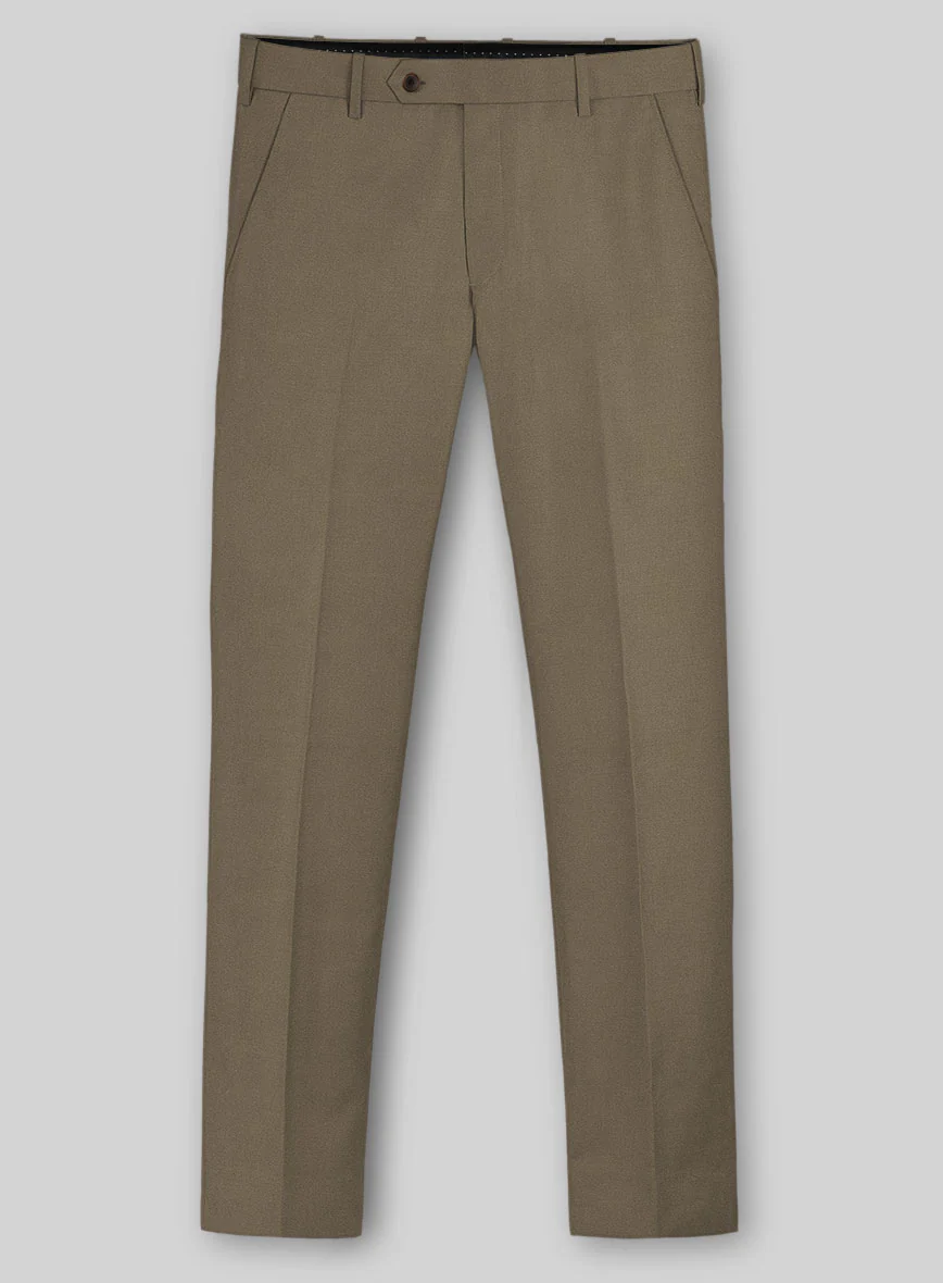 Earthy Brown Cotton Power Stretch Chino Suit - Image 5