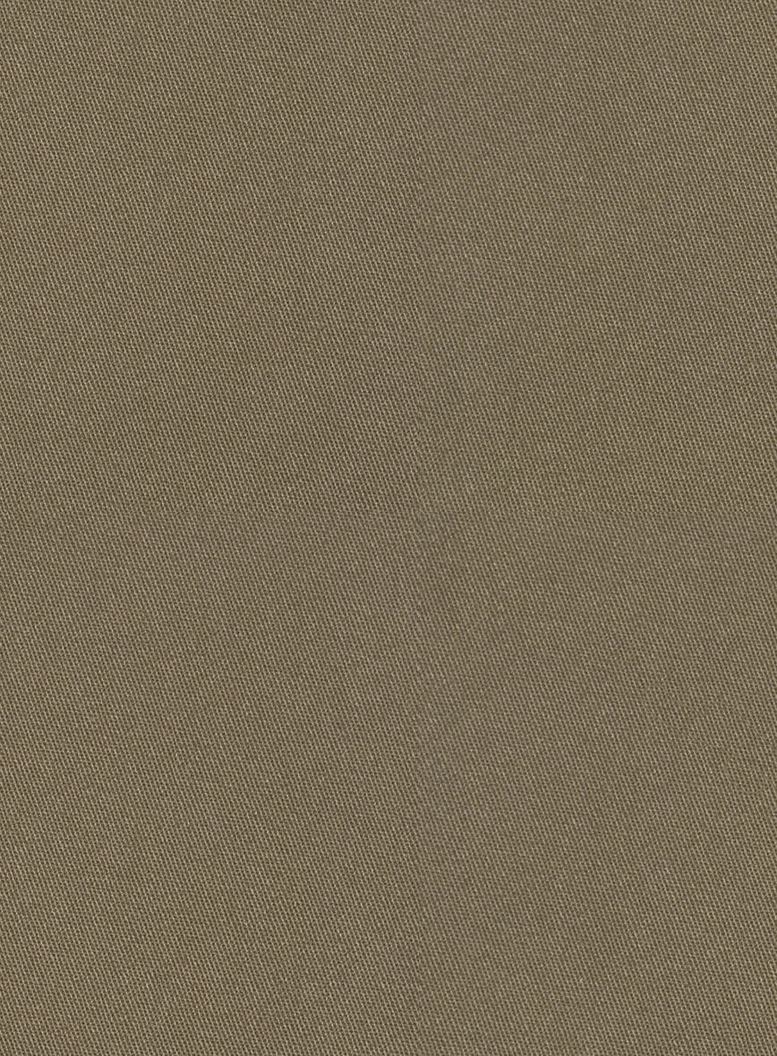 Earthy Brown Cotton Power Stretch Chino Suit - Image 7