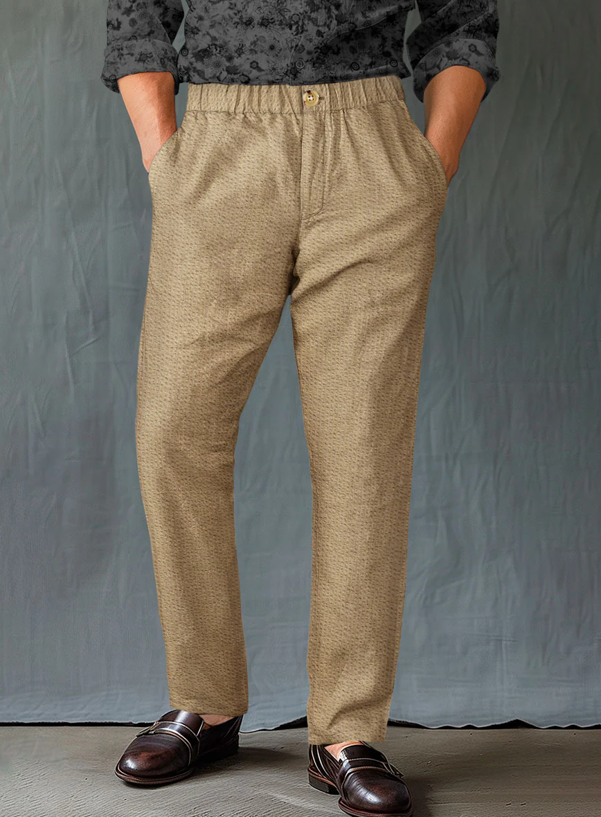 Easy Pants Beige Seersucker - Image 2
