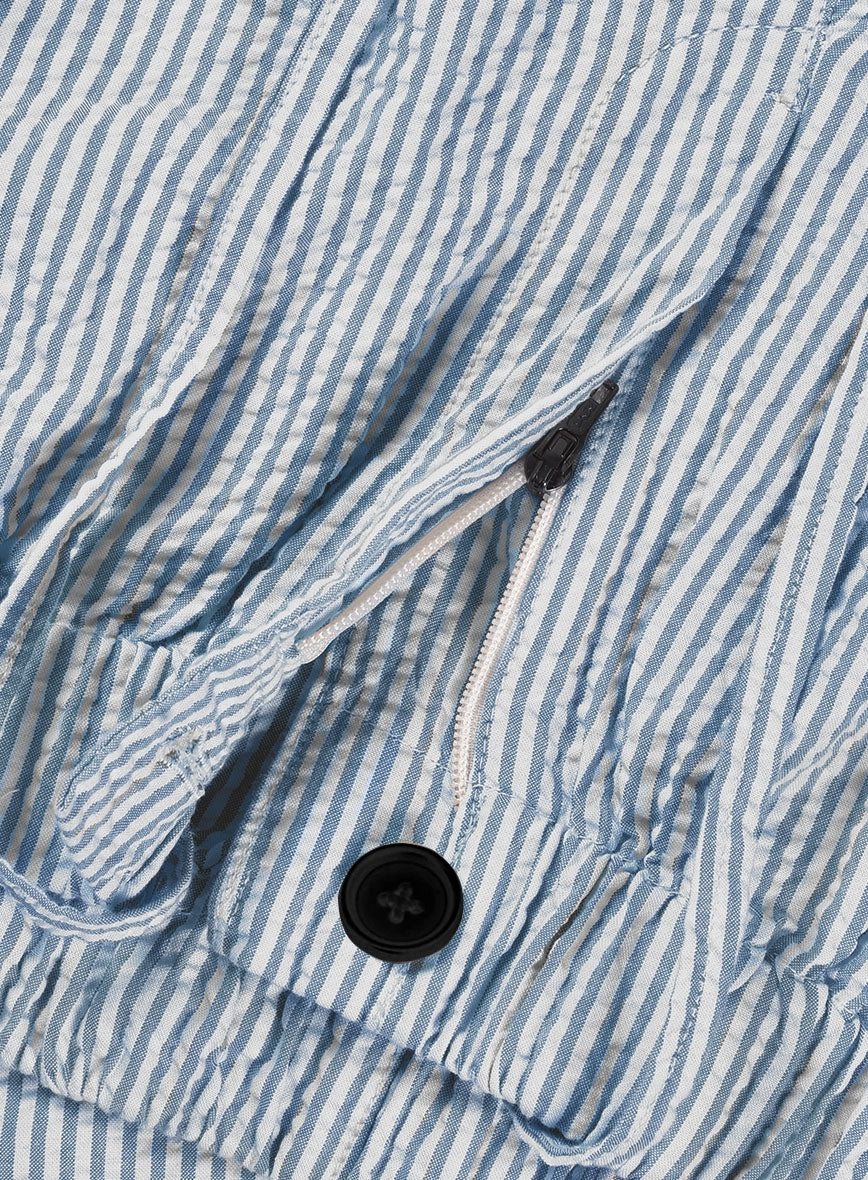 Easy Pants Blue Seersucker - Image 3