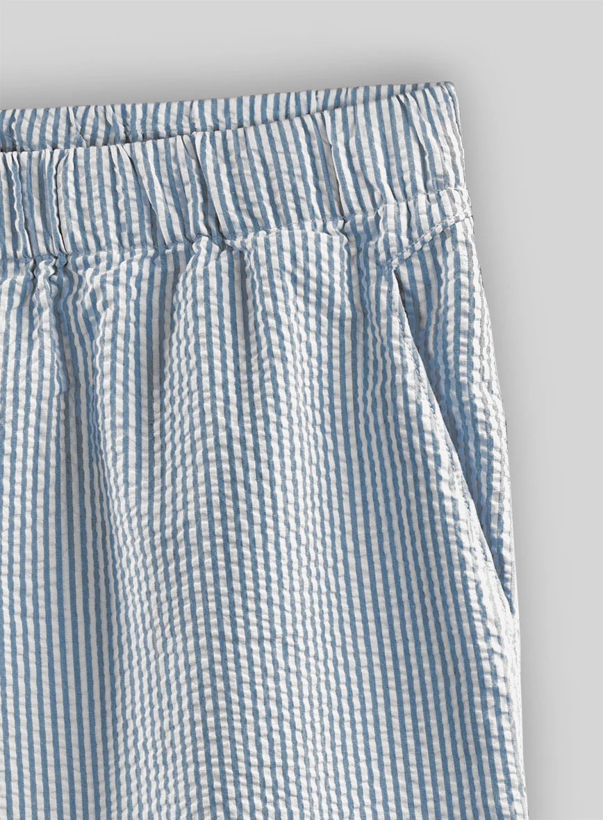 Easy Pants Blue Seersucker - Image 4