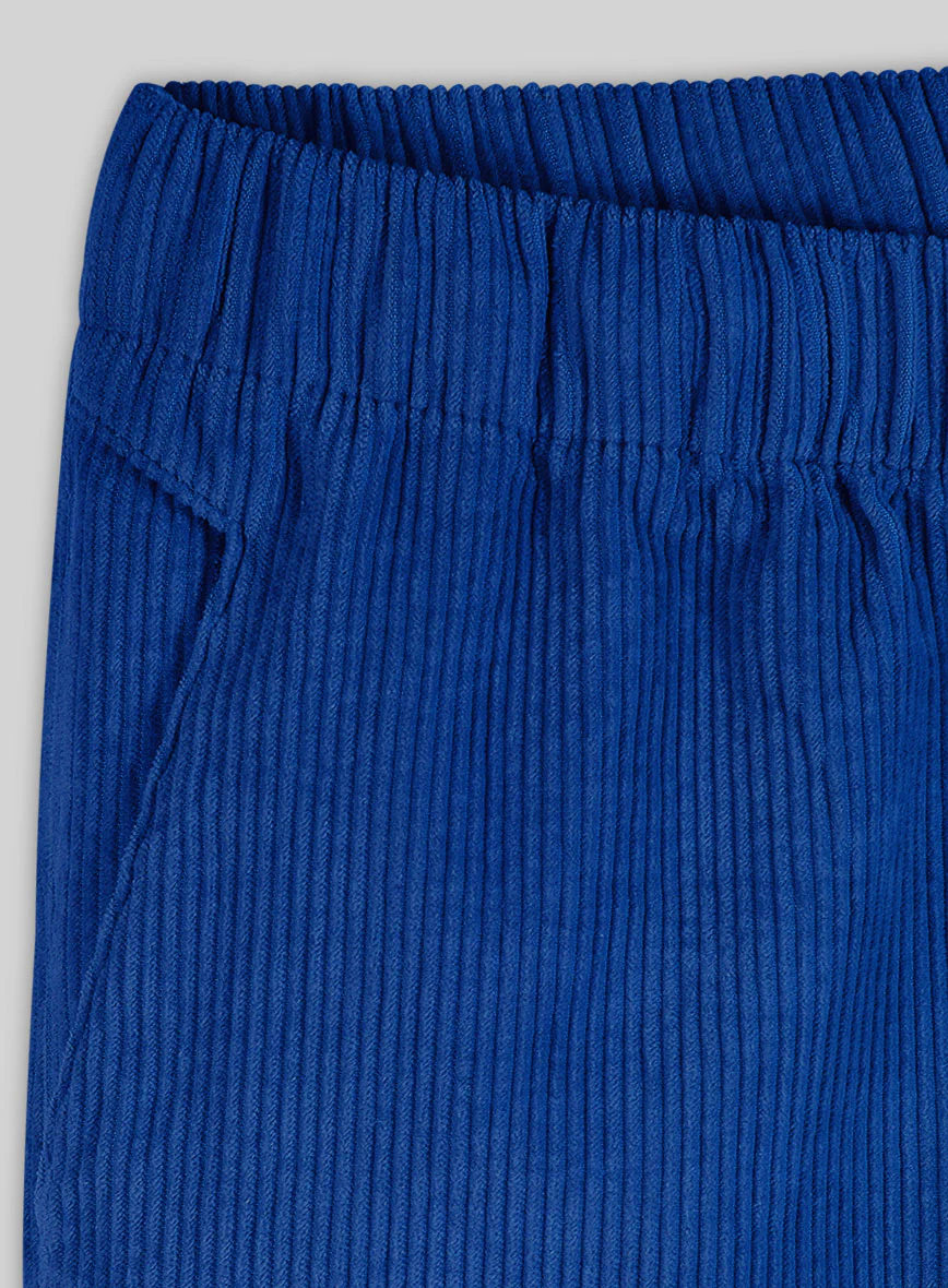 Easy Pants Bright Blue Corduroy - Image 4