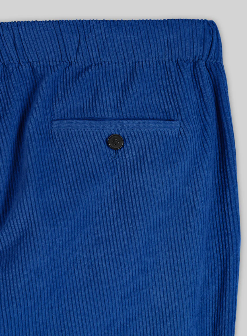 Easy Pants Bright Blue Corduroy - Image 5