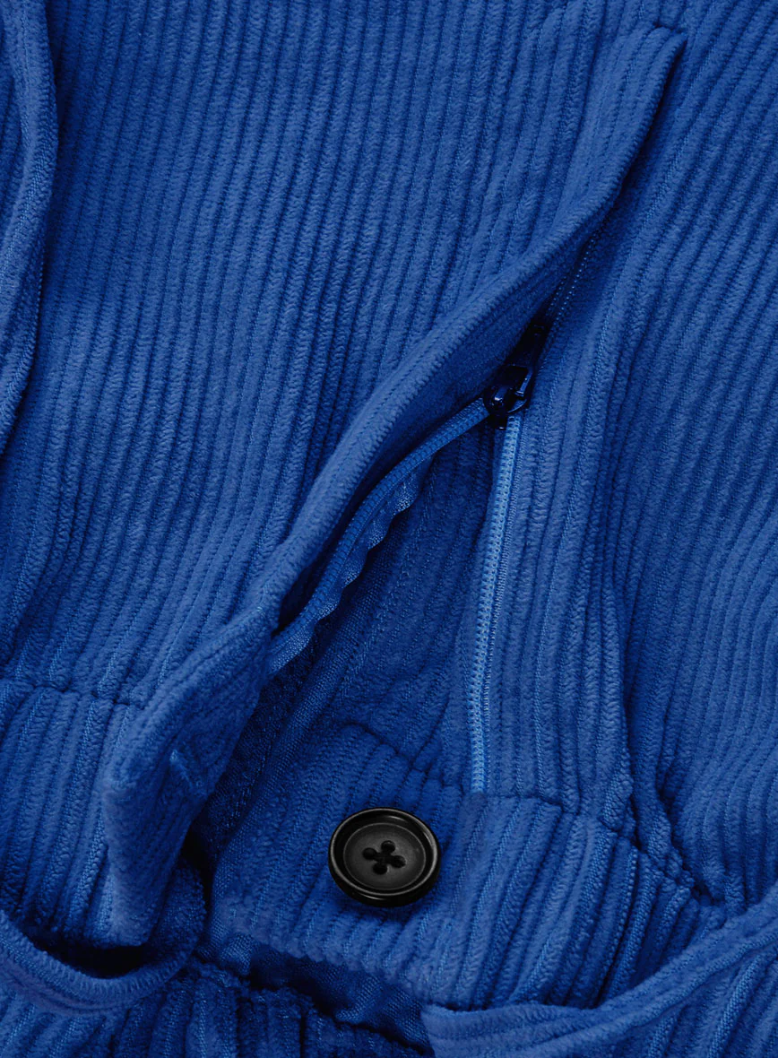 Easy Pants Bright Blue Corduroy - Image 6