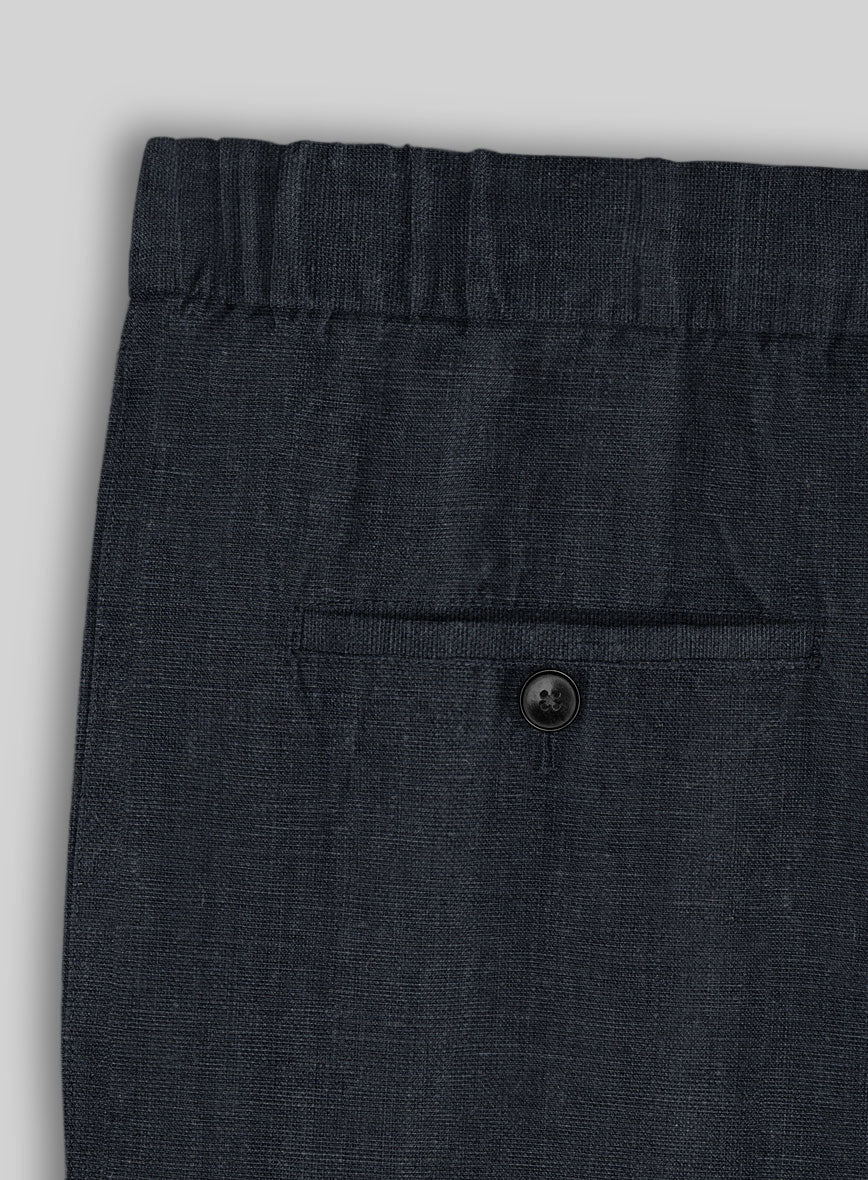 Easy Pants Dark Blue Linen - Image 5