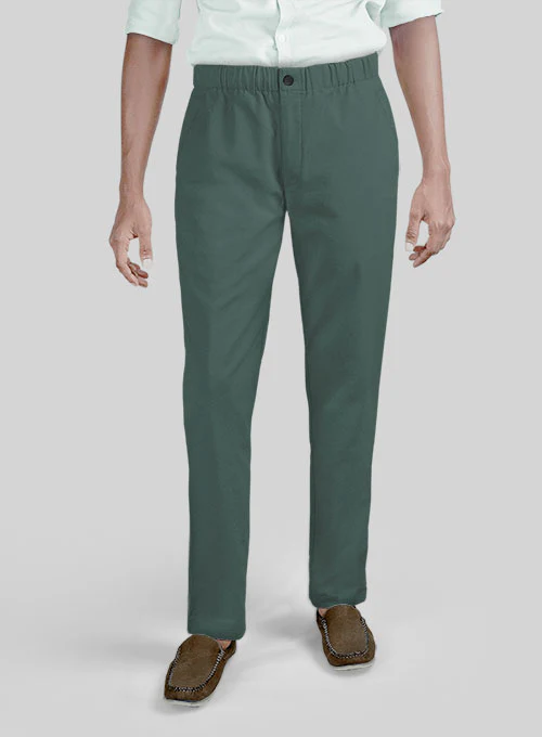 Easy Pants Gallo Green Stretch Chino - Image 2